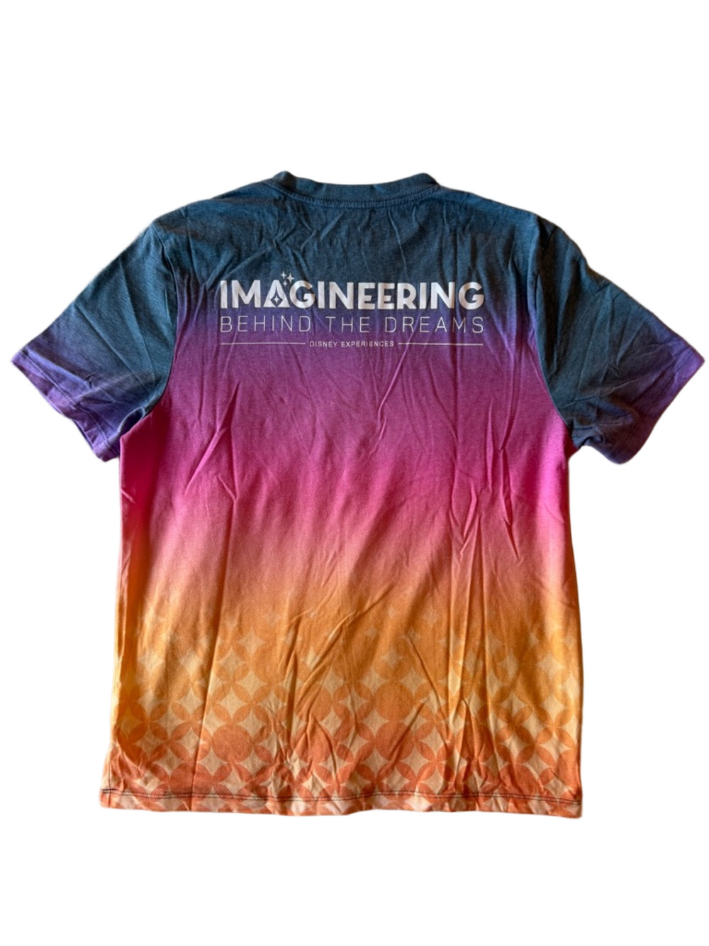 Disney Imagineering Gradient Tee in Blue Purple Pink Orange